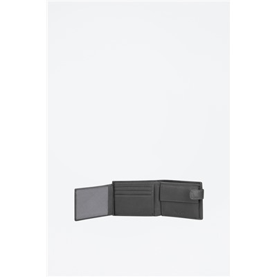 Cartera de piel Chief Gris oscuro