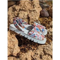 ZAPATOS · 2364-flores-rojo РАСПРОДАЖА 9 евро