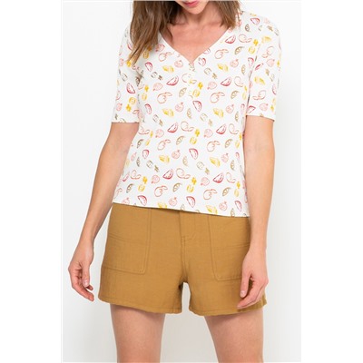 Camiseta Blanco y rojo