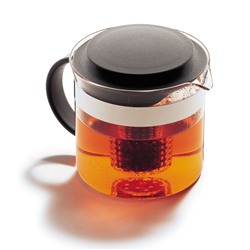 Teebereiter mit Filter "Bistro Nouveau" - 1L, schwarz - H: 13,2 cm