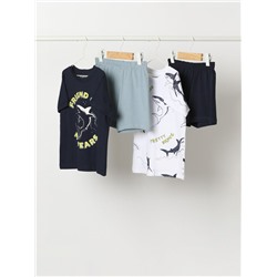PACK OF 2 PRINTED PYJAMA SETS