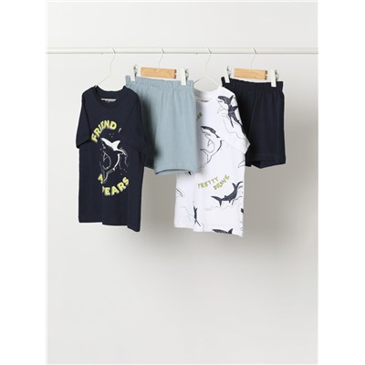 PACK OF 2 PRINTED PYJAMA SETS