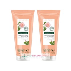 Klorane Cupuaçu Crème de Douche Nutritive Lait de Rose 2x200mlLot  × 2