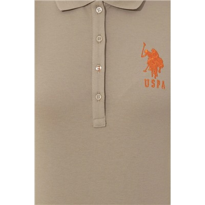Kadın Haki Basic Polo Yaka Tişört