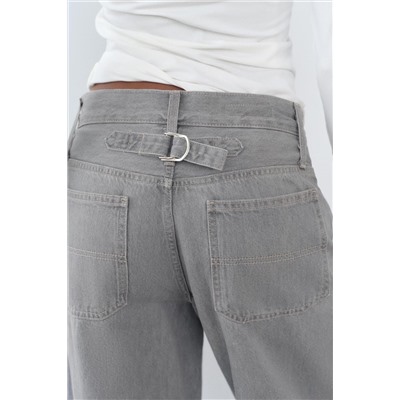 TRF HIGH-WAIST WIDE-LEG JEANS WITH BELT LOOP