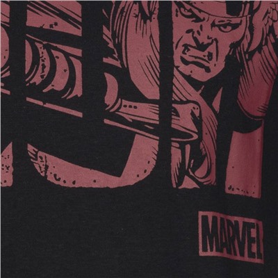 THOR MARVEL Text Herren T-Shirt FBMTS312BLK