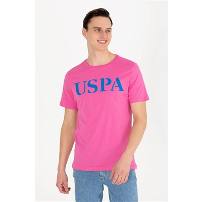 Erkek Pembe Basic Bisiklet Yaka Tişört
