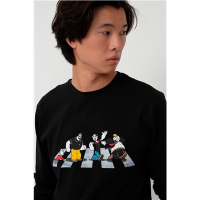 Camiseta Cocoliso, Bluto, Popeye y Pilón Popeye - Negro