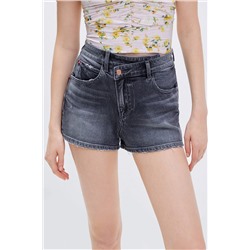 Short vaquero de tiro alto Antracita