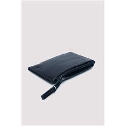 Monedero efecto piel negro