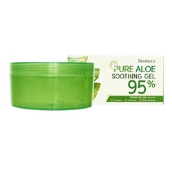 DEOPROCE PURE ALOE SOOTHING GEL 95% Успокаивающий гель для тела с алоэ 300мл