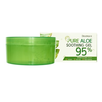 DEOPROCE PURE ALOE SOOTHING GEL 95% Успокаивающий гель для тела с алоэ 300мл