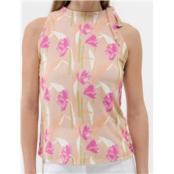 Kahverengi Kolsuz Comfort Fit Bluz