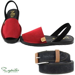 AB.ZAPATOS · 503-8 · NOB · ROJO+Ab.Zapatos Pelle cinturon (140) negro
