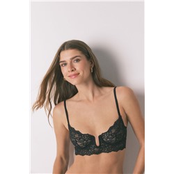 Sujetador PRETTY aro encaje negro
