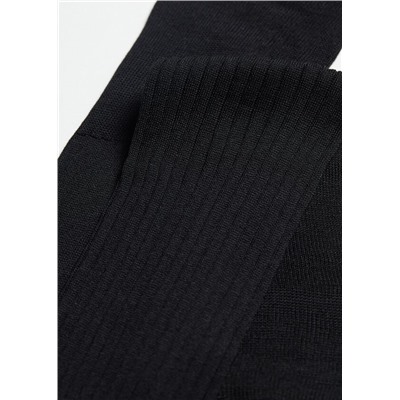 Lange gerippte Herrensocken mit Fil d‘Ecosse