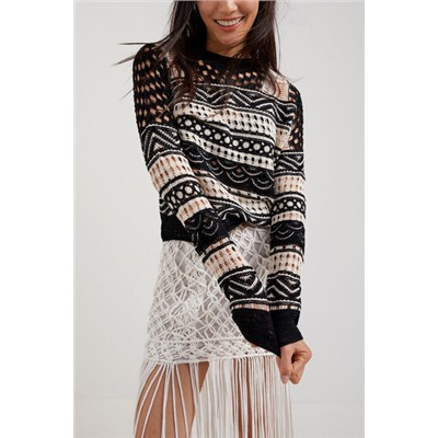 Jersey crochet semitransparente