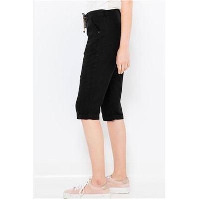 Pantalón pirata Negro