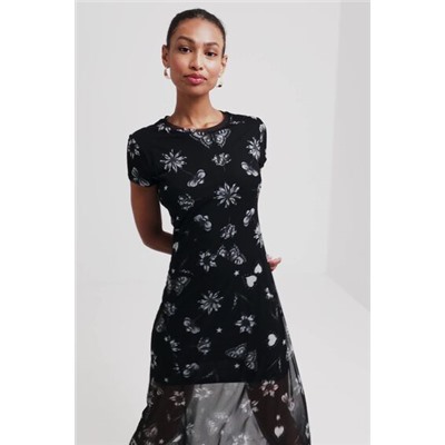 Vestido midi floral