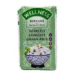 WELLNESS World's Longest grain rice Basmati Рис Басмати 1 кг
