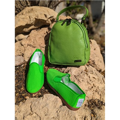 Kunfu 55 verde fluor+AB.Z · Pelle · mochila NAPA (630) PISTACHO