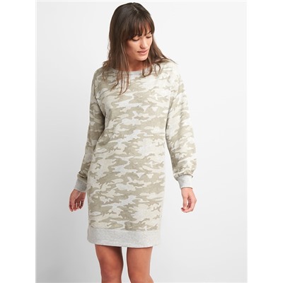 Pullover Sweatshirt Dress in French Terry