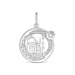 Подвеска мусульманская из серебра родированная 925 пробы м-50101301р