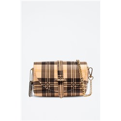 Bandolera de piel Aurora Beige y negro - Firenze Artegiani