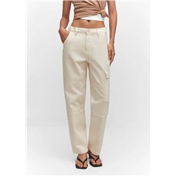 Jeans cargo bolsillos -  Mujer | MANGO OUTLET España