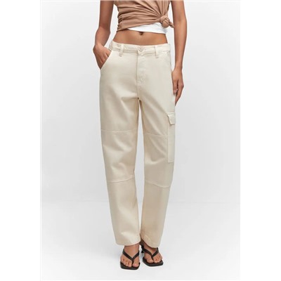 Jeans cargo bolsillos -  Mujer | MANGO OUTLET España