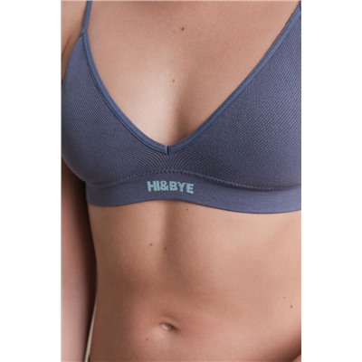 Sujetador seamless triangular azul