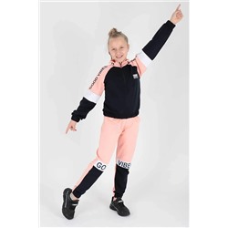 AHENGİM Kids Kız Çocuk Good Vibe Baskılı Trend Eşofman Takımı Ak2238 1-2-10001013