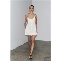 COTTON STRAPPY JUMPSUIT