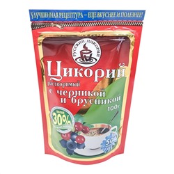 RUSSKIY TSIKORIY Цикорий растворимый с черникой и брусникой 100г
