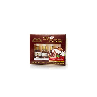 Набор сывороток с улиточной слизью и кокосовым маслом от Natural SP Beauty & Makeup 4х15 мл / Natural SP Beauty & Makeup Snail Golden Face gel plus coconut 4х15 ml