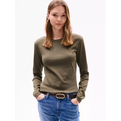 Long-Sleeve Crewneck Favorite T-Shirt
