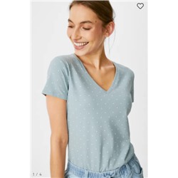 Multipack 2er - Basic-T-Shirt - Bio-Baumwolle