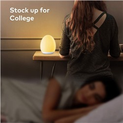 VAVA Home VA-CL009 Kids with Color Changing Mode & Dimming Function Rechargeable Baby Night Light with Touch Control & 1 Hour Timer, up to 100H, White