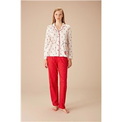 Suwen Cherry Maskülen Pijama Takımı SH23280660B