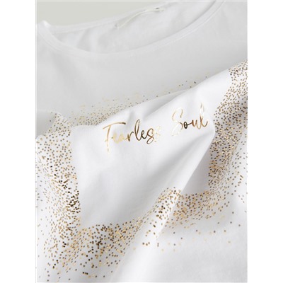 T-Shirt im Kimono-Stil