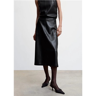 Falda efecto piel -  Mujer | MANGO OUTLET Melilla