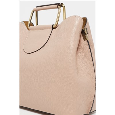 Bolso de piel Dalia Rosa empolvado