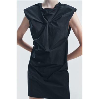 ZW COLLECTION KNOTTED SHORT DRESS