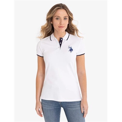 MULTITONAL LOGO SOLID POLO SHIRT
