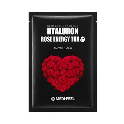Hyaluron Rose Energy Tox Ampoule Mask, Укрепляющая маска против морщин