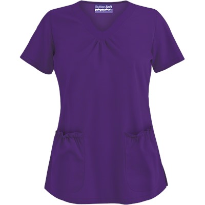 Butter-Soft Scrubs by UA™ Scallop Neck Top