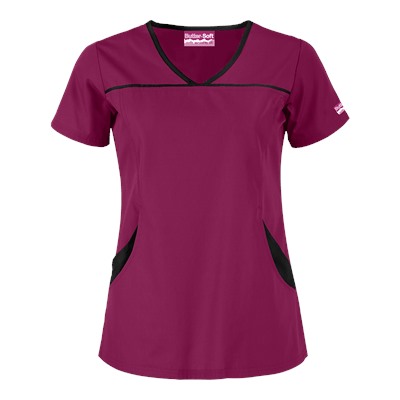 Butter-Soft Scrubs by UA™ 4 Pocket Princess Seam Top