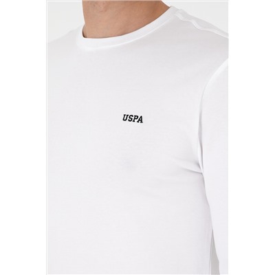 Erkek Beyaz Basic Sweatshirt