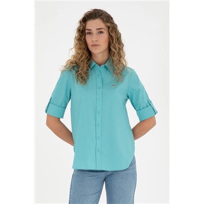 U.S. Polo Assn., Kadın Mint Uzun Kollu Gömlek 50289122-VR090