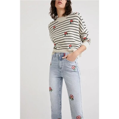 Vaquero Straight cropped floral